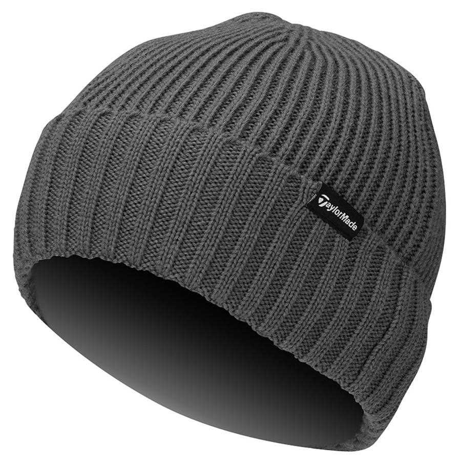 TaylorMade Ribbed Knit berretto da uomo, charcoal heather