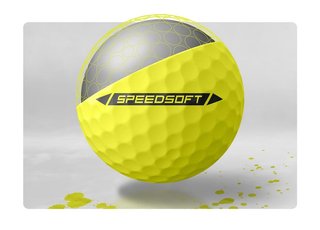 TaylorMade SpeedSoft palline da golf, gialle