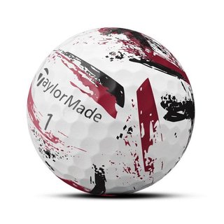 TaylorMade SpeedSoft Ink palline da golf (12 palline), rosse