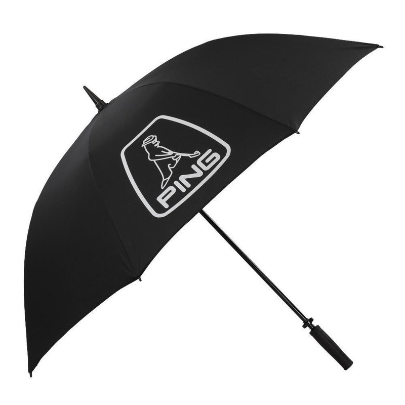 PING Golf Ping Single Canopy Mr. Ping ombrello da golf 62", nero