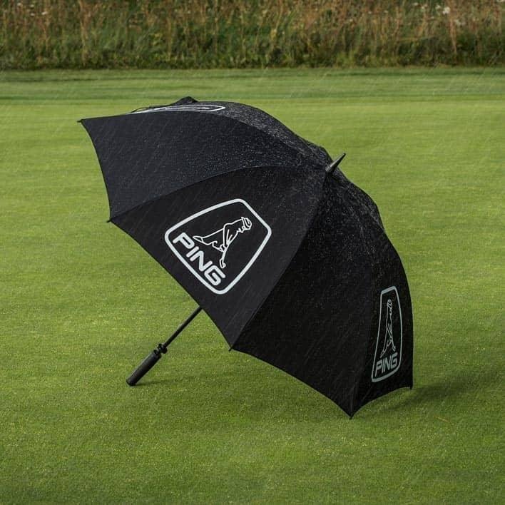 PING Golf Ping Single Canopy Mr. Ping ombrello da golf 62", nero