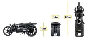 Bag Boy Slimfold Compact carrello manuale, grafite/bianco