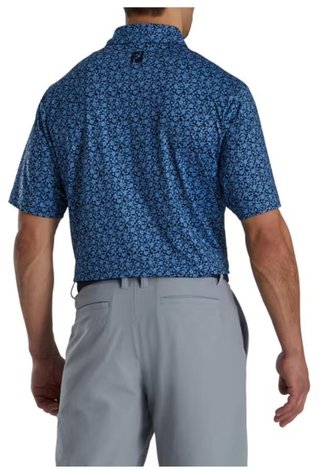FootJoy Painted Floral Lisle polo uomo, navy