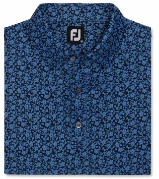 FootJoy Painted Floral Lisle polo uomo, navy