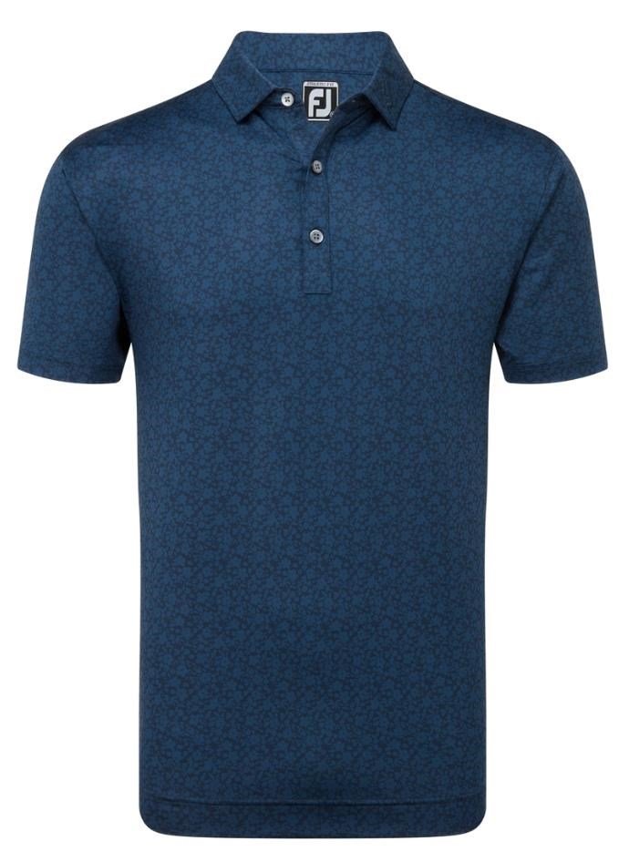 FootJoy Painted Floral Lisle polo uomo, navy