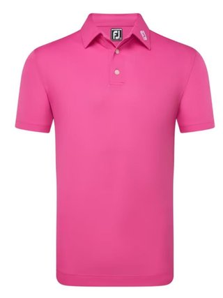 FootJoy Stretch Pique Solid polo da uomo, rosa acceso