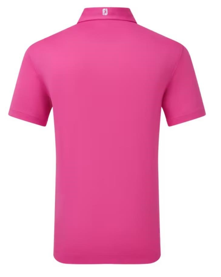 FootJoy Stretch Pique Solid polo da uomo, rosa acceso