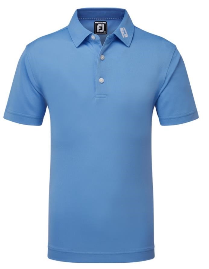 FootJoy Stretch Pique Solid polo junior, blu