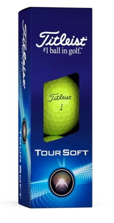 Titleist Tour Soft palline da golf 2024, gialle