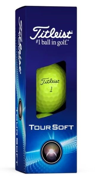 Titleist Tour Soft palline da golf 2024, gialle