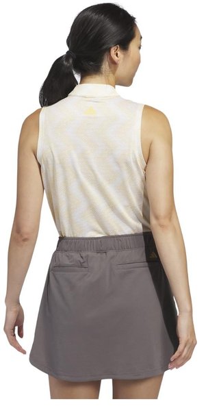Adidas Ultimate 365 Ottoman Printed Sleeveless polo da donna, semi spark
