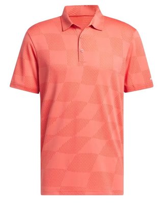 Adidas Textured polo uomo, preloved scarlet
