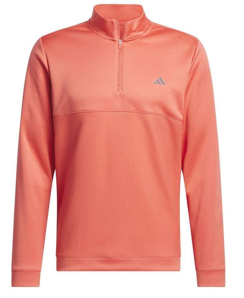 Adidas Ultimate 365 Textured 1/4 Zip felpa da uomo, preloved scarlet