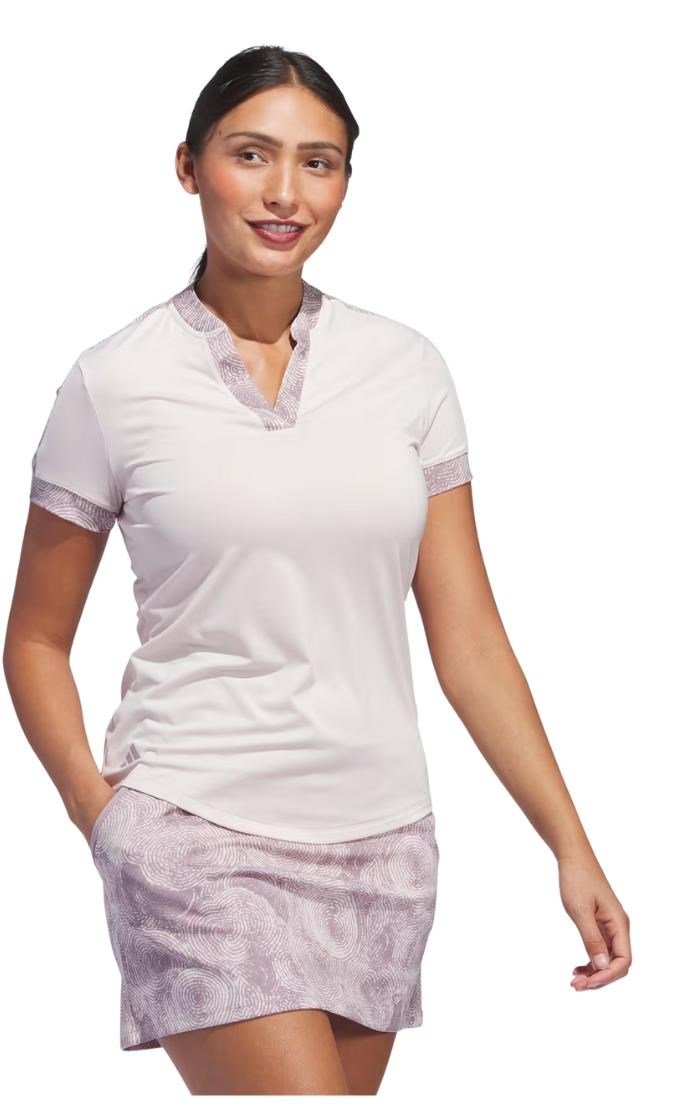 Adidas Ultimate 365 Printed polo da donna, putty mauve