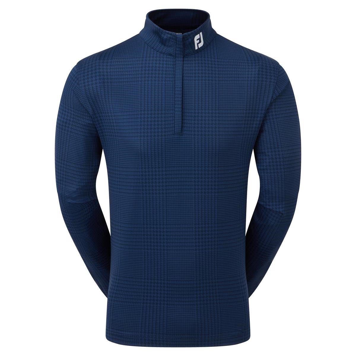 FootJoy Glen Plaid Print Chill-Out felpa uomo, navy