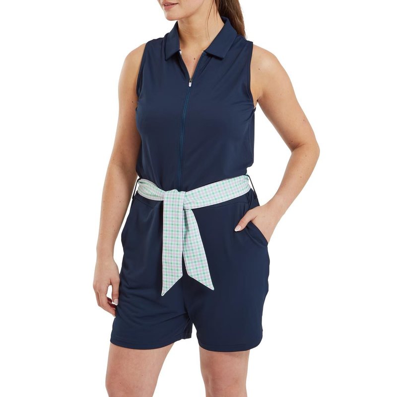 FootJoy Sleeveless polo senza maniche da donna, blu navy
