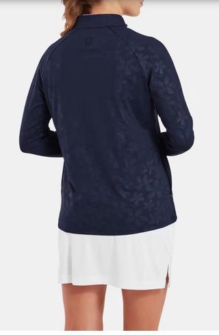 FootJoy Floral Embossed felpa donna, navy