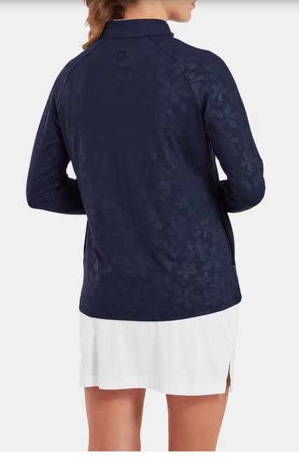 FootJoy Floral Embossed felpa donna, navy