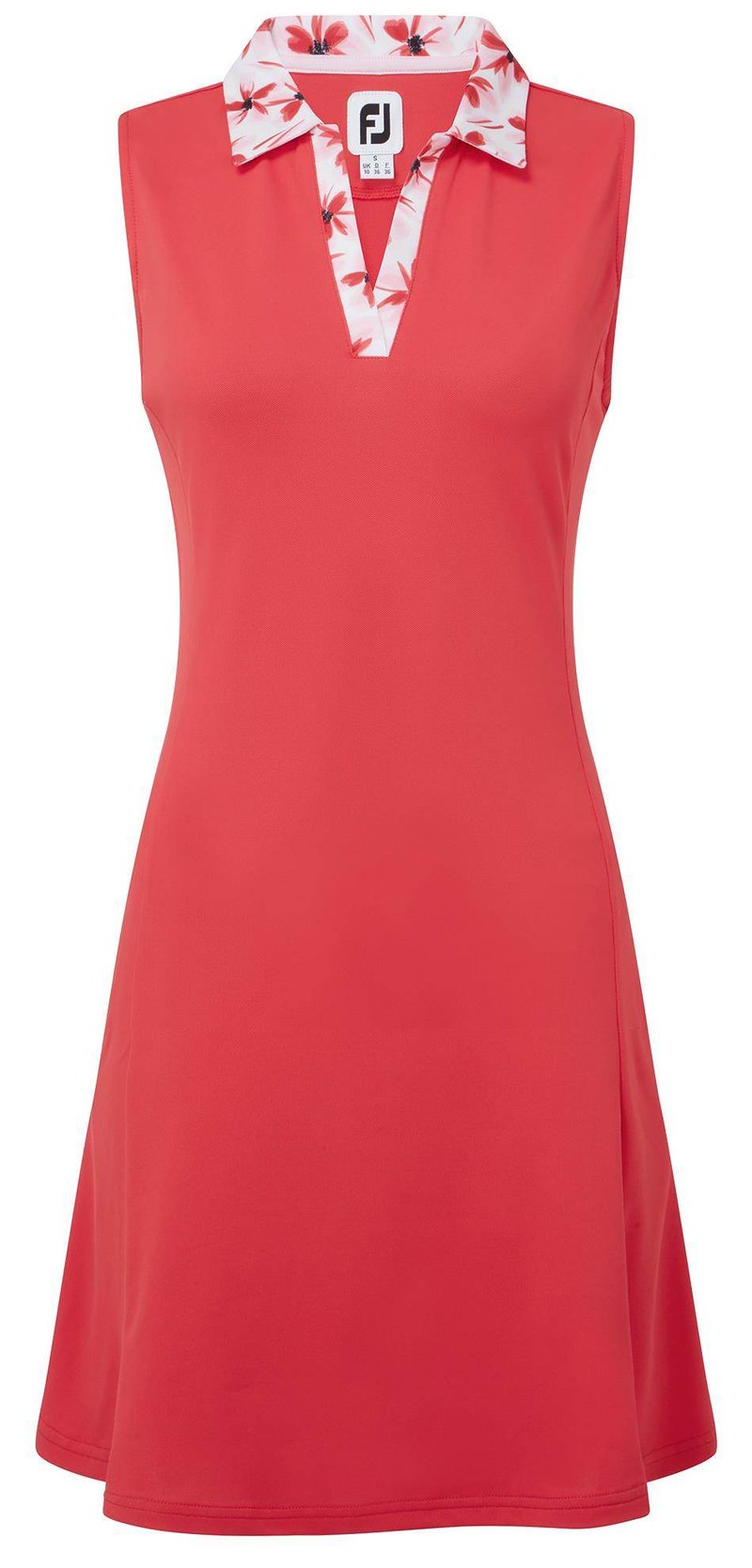 FootJoy Floral Trim abito da golf 2024, rosso