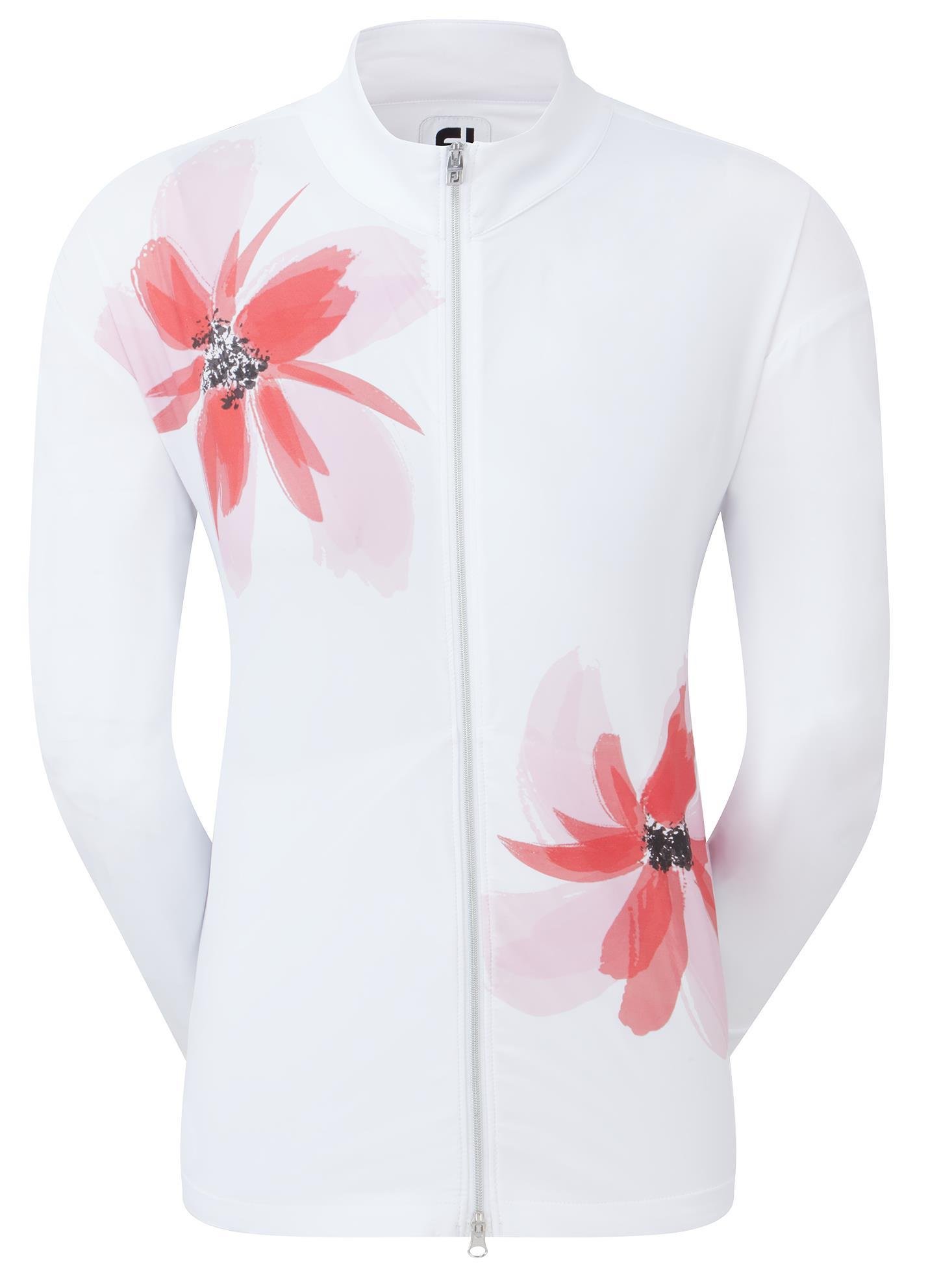 FootJoy Lightweight Full-Zip giacca donna, bianco/rosa