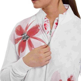 FootJoy Lightweight Full-Zip giacca donna, bianco/rosa