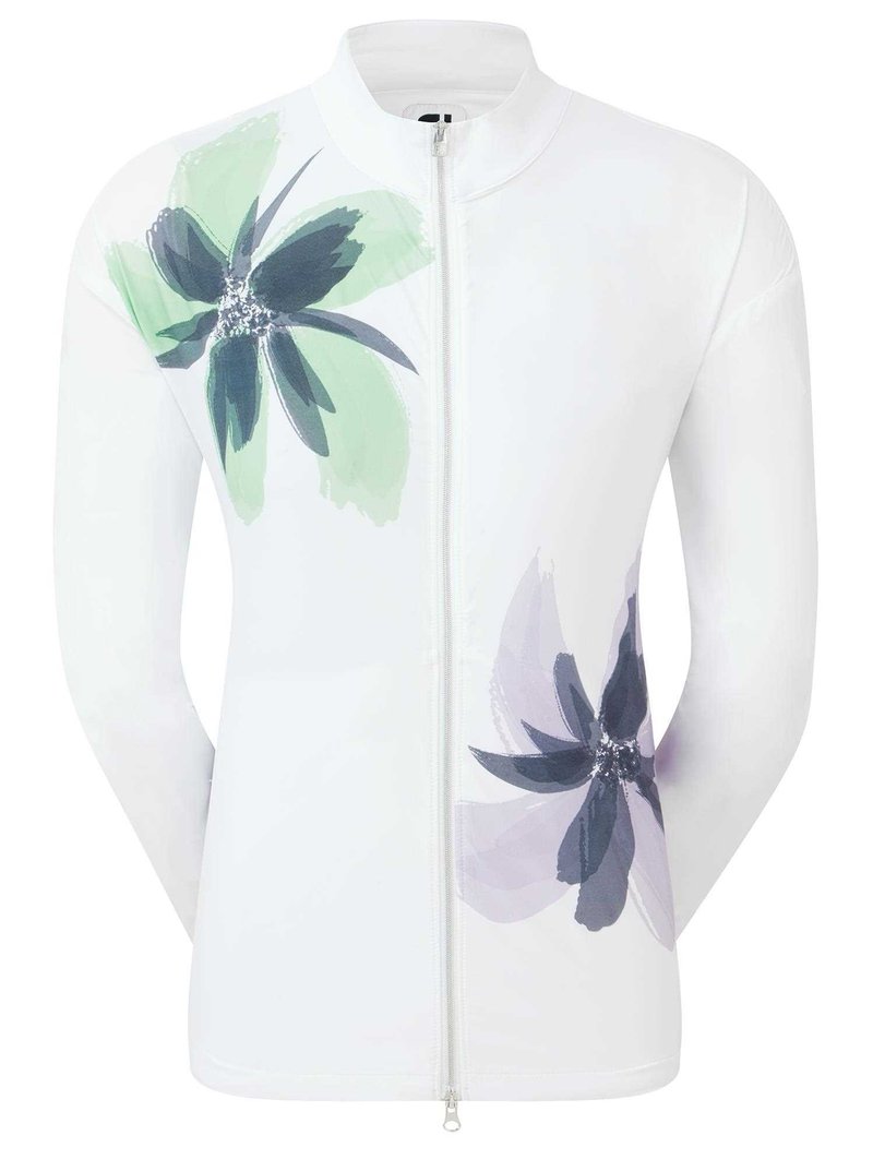 FootJoy Lightweight Full-Zip giacca donna, bianco/lavanda