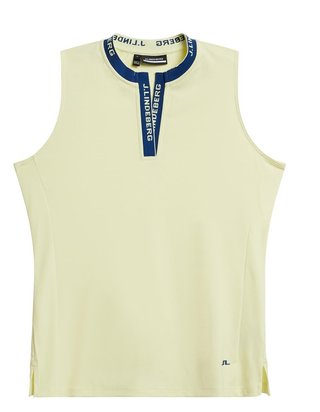 J.Lindeberg Leya Sleeveless polo donna, giallo cera