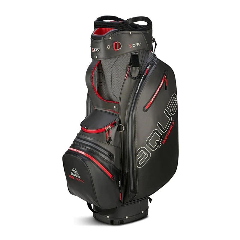 Big Max AQUA Sport 4 cart bag, carbone/nero/rosso