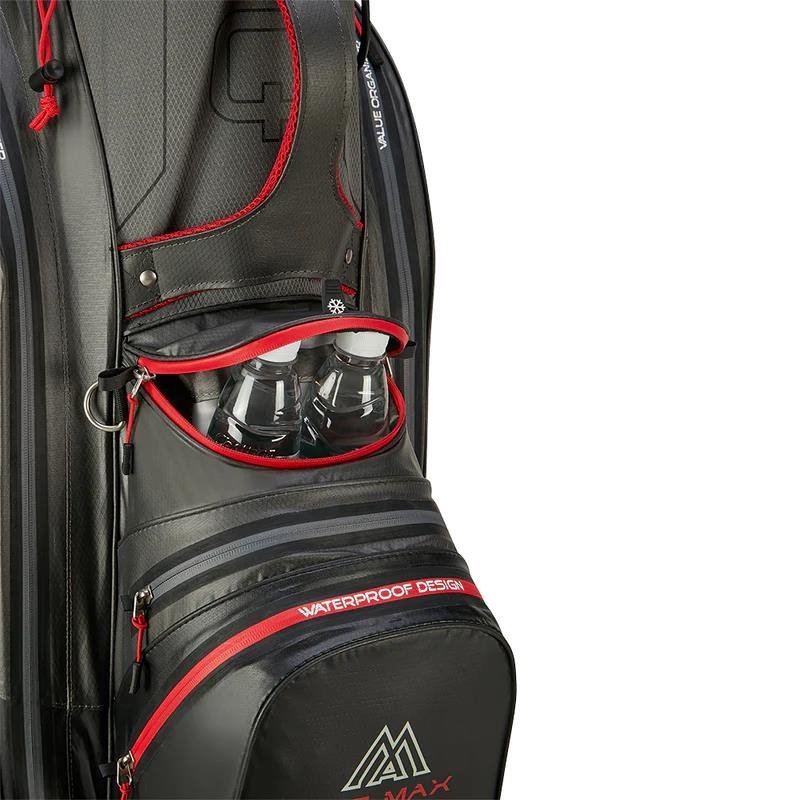 Big Max AQUA Sport 4 cart bag, carbone/nero/rosso