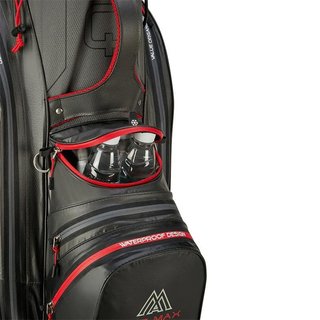 Big Max AQUA Sport 4 cart bag, carbone/nero/rosso