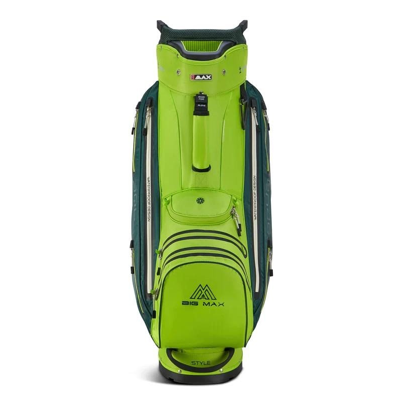Big Max AQUA Style 4 cart bag, lime/forest green