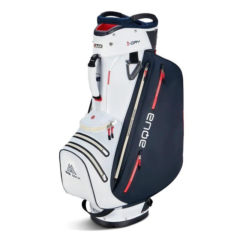 Big Max AQUA Style 4 cart bag, bianco/navy/rosso