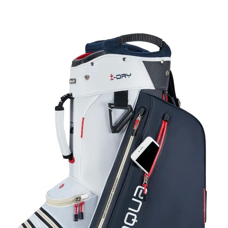 Big Max AQUA Style 4 cart bag, bianco/navy/rosso