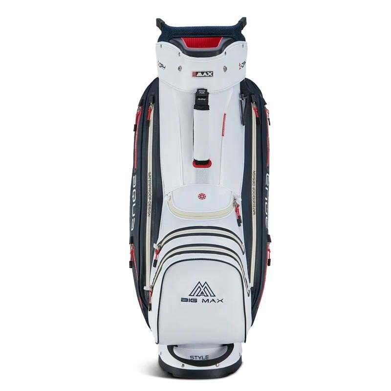 Big Max AQUA Style 4 cart bag, bianco/navy/rosso