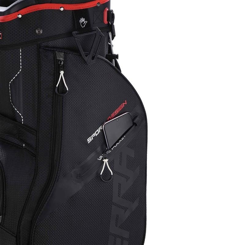 Big Max Terra Sport cart bag, nero/rosso