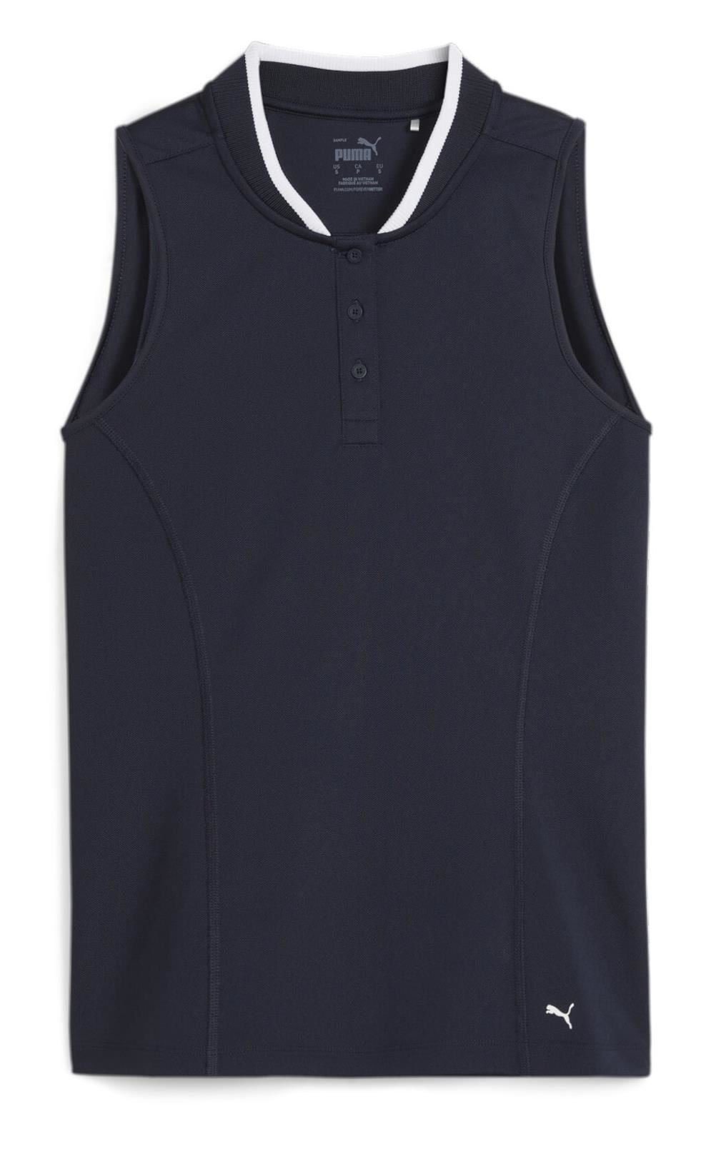 Puma Range Pique Sleeveless polo da donna, navy