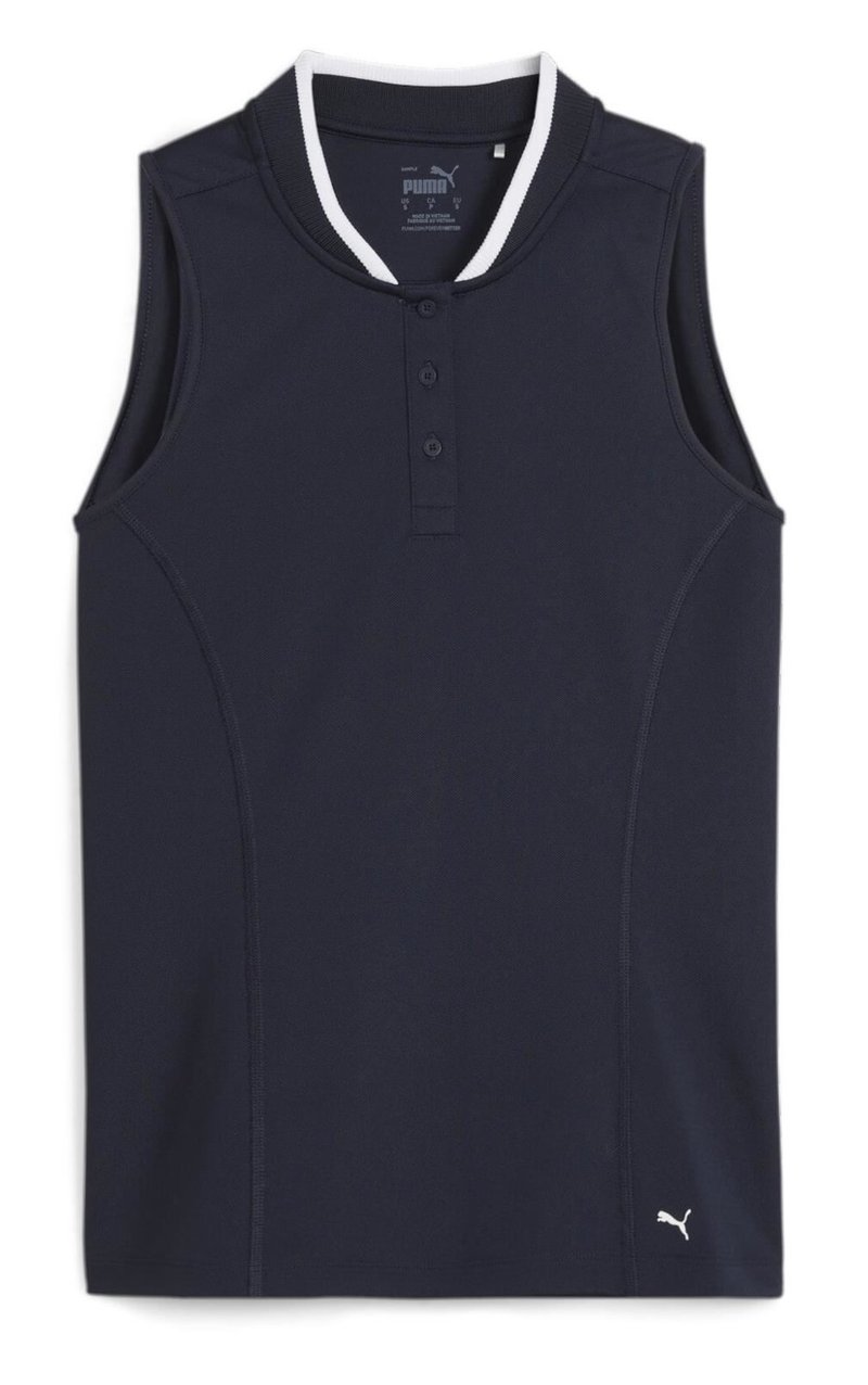 Puma Range Pique Sleeveless polo da donna, navy