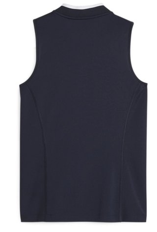 Puma Range Pique Sleeveless polo da donna, navy