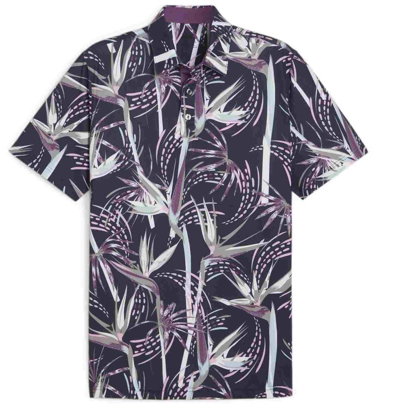 Puma Mattr Birds of Paradise polo da uomo, deep blue