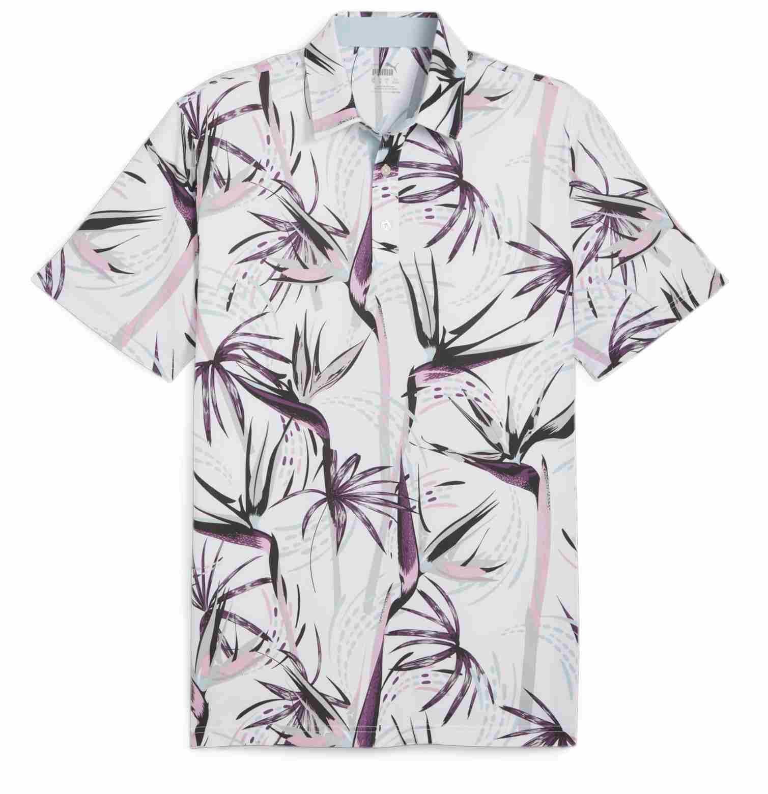 Puma Mattr Birds of Paradise polo da uomo, bianco