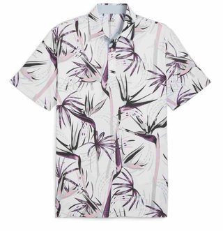 Puma Mattr Birds of Paradise polo da uomo, bianco