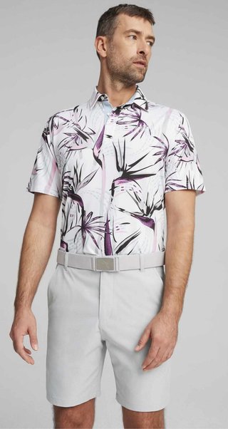 Puma Mattr Birds of Paradise polo da uomo, bianco