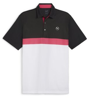 Puma Pure Colorblock polo uomo, bianco