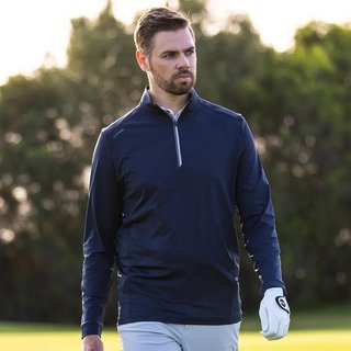 PING Latham Half Zip maglia da golf uomo, navy