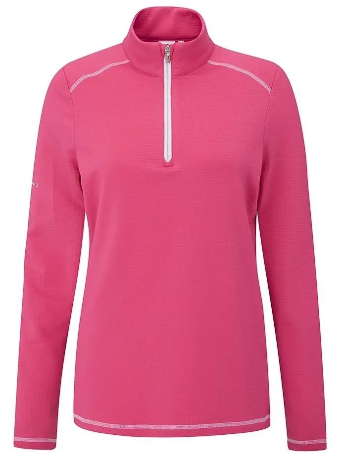 PING Sonya Fleece felpa donna, pink bloosom