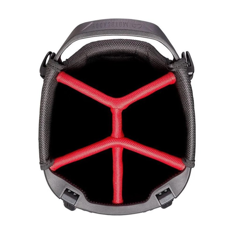 Motocaddy HydroFLEX stand bag, charcoal/red