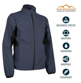 Sun Mountain Monsoon giacca impermeabile da uomo, navy/black