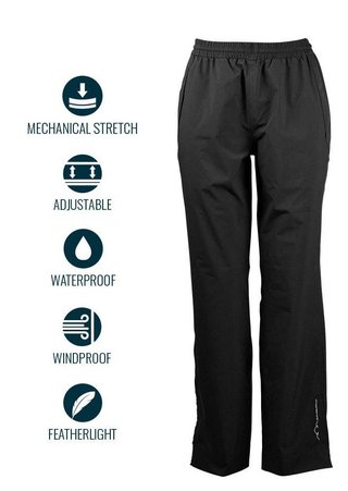 Sun Mountain Monsoon impermeabili pantaloni da uomo, neri