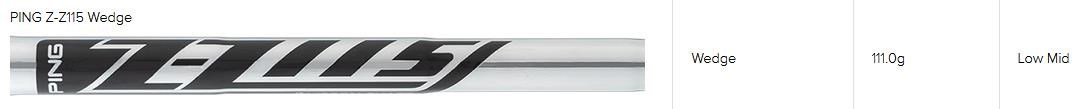PING s159 Midnight wedge, acciaio