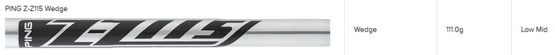 PING s159 Midnight wedge, acciaio